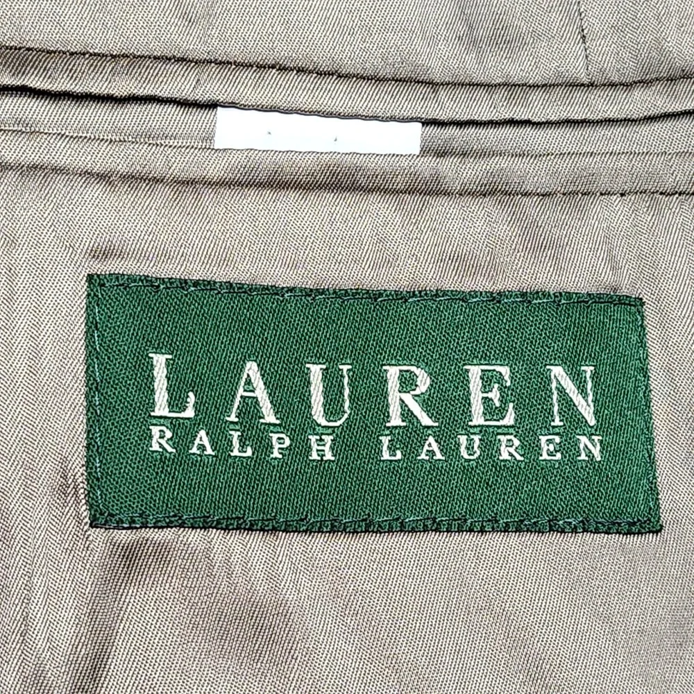 Lauren Ralph Lauren Blazer Mens 54R Brown Houndstooth 100% Wool Sport Coat Suit